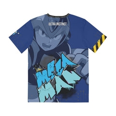 Mega Bro Graphic Tee – Men’s AOP Polyester T‑Shirt