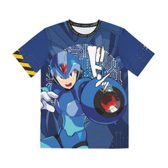 Mega Bro Graphic Tee – Men’s AOP Polyester T‑Shirt